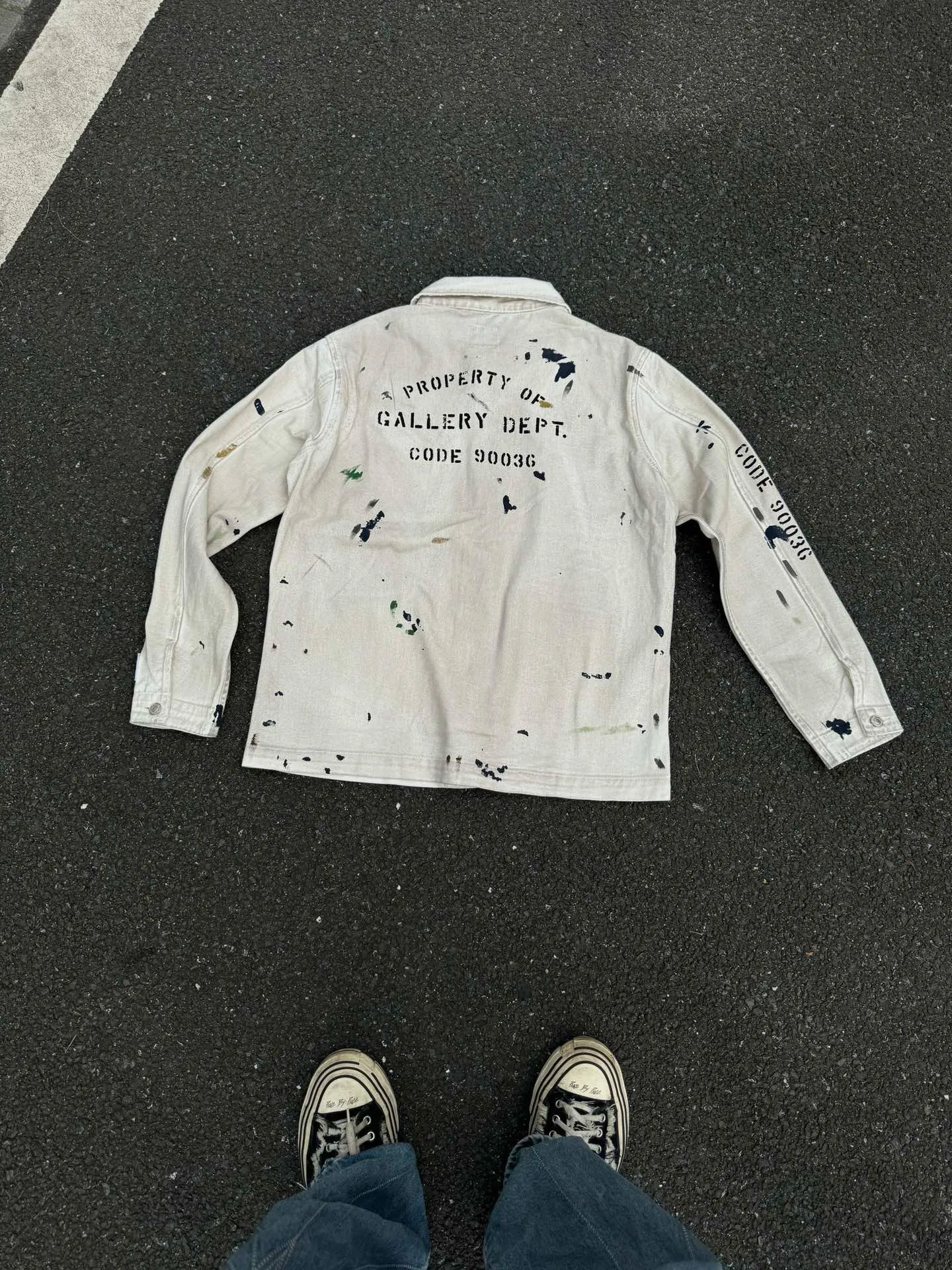 P300💰G44 Gallery Dept EP Jacket Hand-painted graffiti jacket American high street zipper jacket Size: S-XL